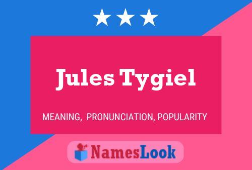 Jules Tygiel Naam Poster