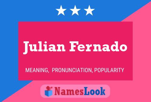 Julian Fernado Naam Poster