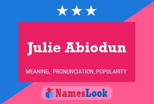 Julie Abiodun Naam Poster