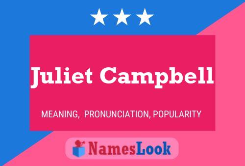 Juliet Campbell Naam Poster