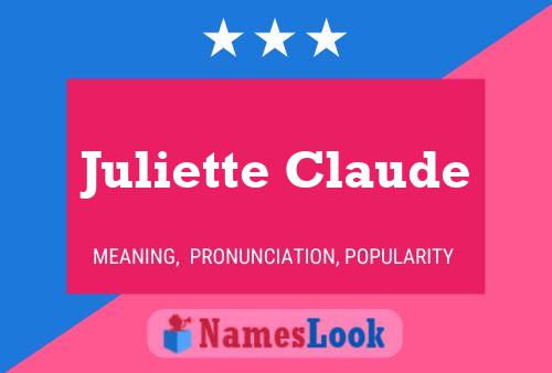 Juliette Claude Naam Poster