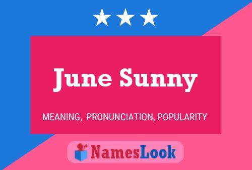 June Sunny Naam Poster