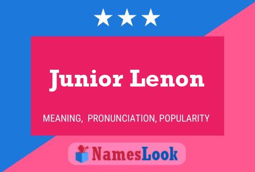 Junior Lenon Naam Poster