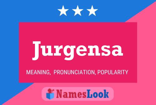 Jurgensa Naam Poster