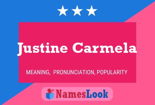 Justine Carmela Naam Poster