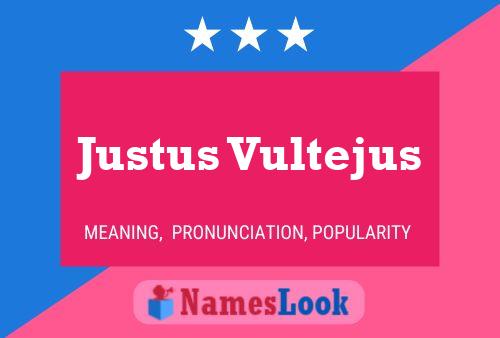 Justus Vultejus Naam Poster