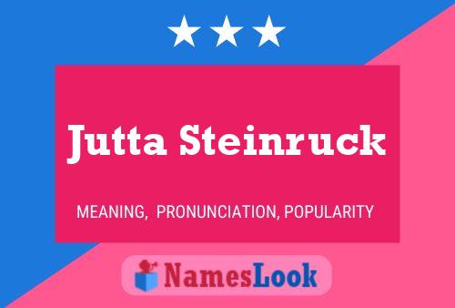 Jutta Steinruck Naam Poster