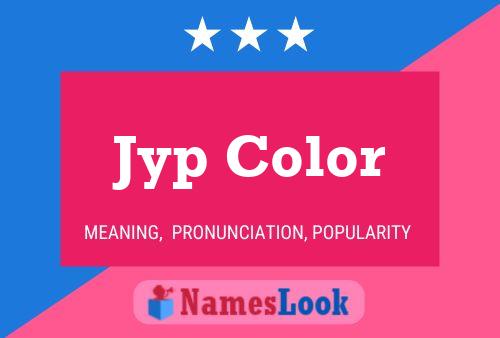 Jyp Color Naam Poster