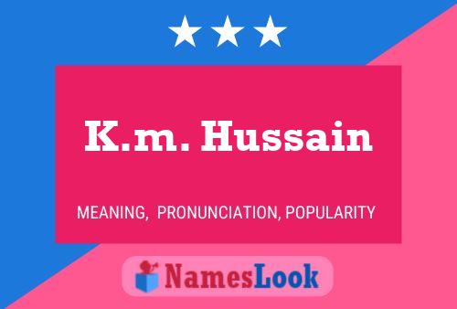 K.m. Hussain Naam Poster