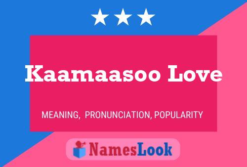 Kaamaasoo Love Naam Poster