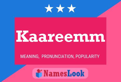 Kaareemm Naam Poster