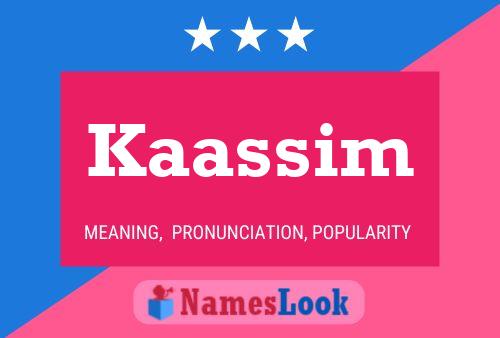 Kaassim Naam Poster