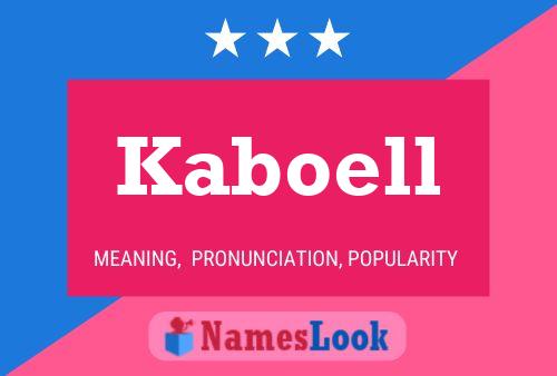 Kaboell Naam Poster