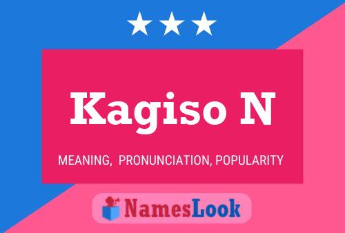 Kagiso N Naam Poster