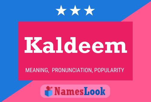 Kaldeem Naam Poster