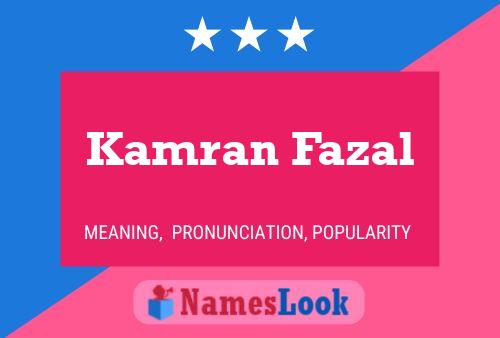 Kamran Fazal Naam Poster