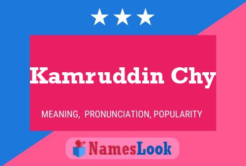 Kamruddin Chy Naam Poster