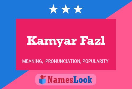 Kamyar Fazl Naam Poster