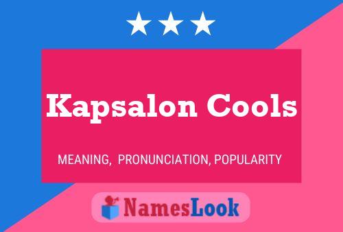 Kapsalon Cools Naam Poster