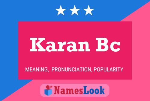 Karan Bc Naam Poster