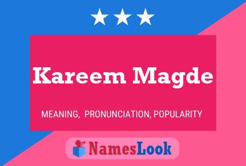 Kareem Magde Naam Poster