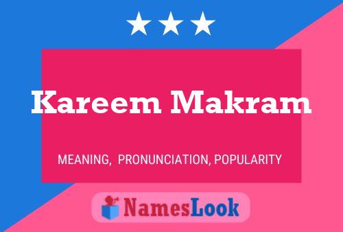 Kareem Makram Naam Poster