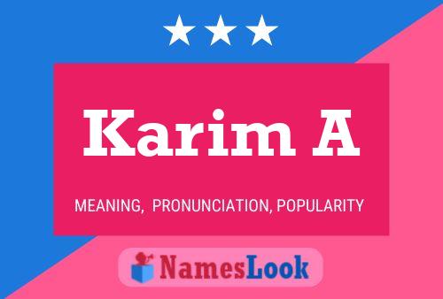 Karim A Naam Poster