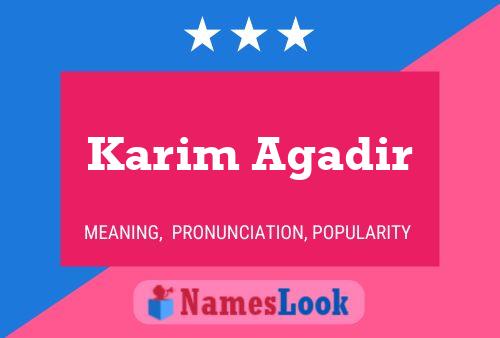 Karim Agadir Naam Poster