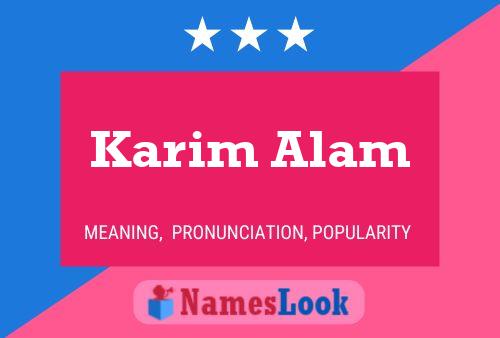 Karim Alam Naam Poster