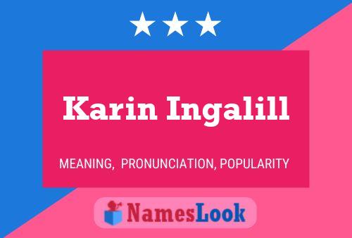 Karin Ingalill Naam Poster