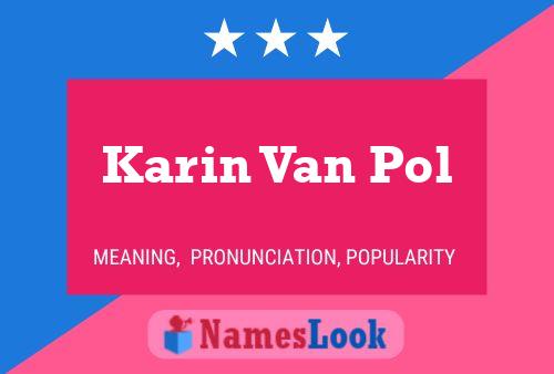 Karin Van Pol Naam Poster