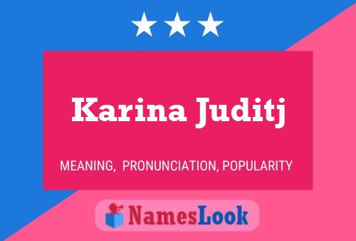 Karina Juditj Naam Poster