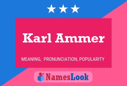 Karl Ammer Naam Poster