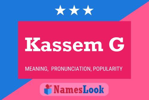 Kassem G Naam Poster