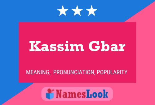 Kassim Gbar Naam Poster