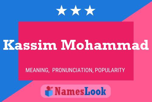 Kassim Mohammad Naam Poster