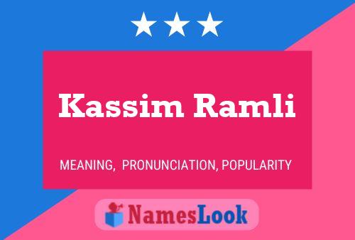 Kassim Ramli Naam Poster