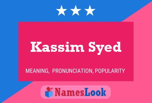 Kassim Syed Naam Poster