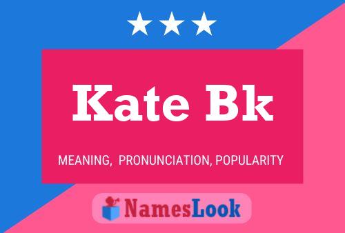 Kate Bk Naam Poster