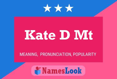 Kate D Mt Naam Poster