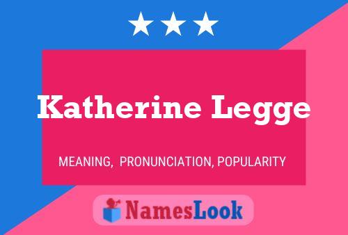 Katherine Legge Naam Poster