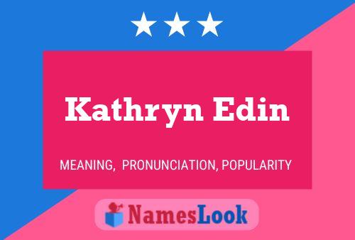 Kathryn Edin Naam Poster