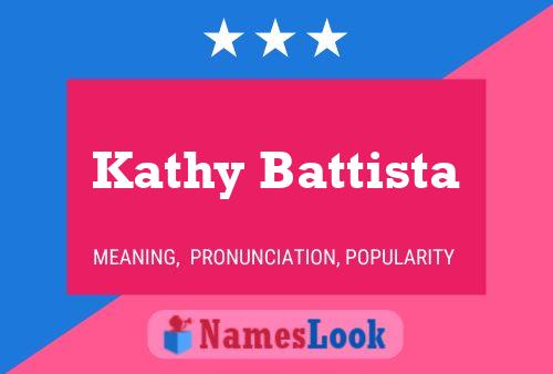 Kathy Battista Naam Poster