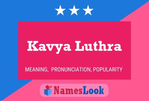 Kavya Luthra Naam Poster