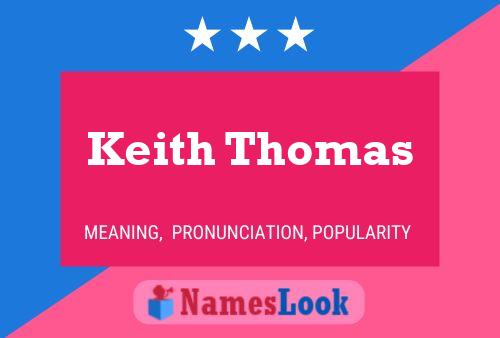 Keith Thomas Naam Poster