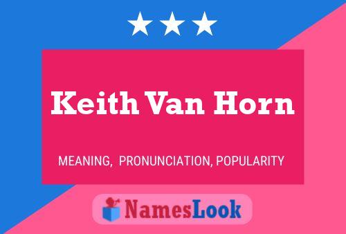 Keith Van Horn Naam Poster