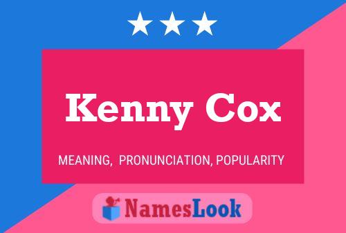 Kenny Cox Naam Poster