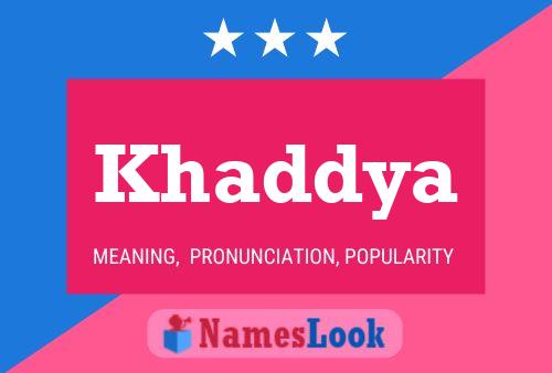 Khaddya Naam Poster