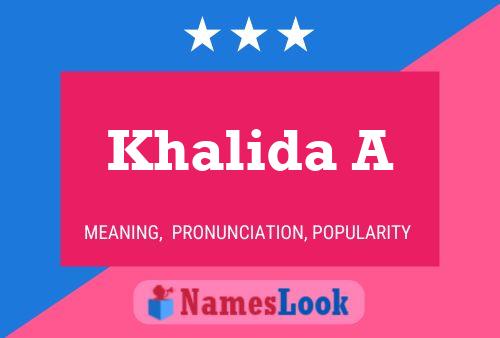 Khalida A Naam Poster