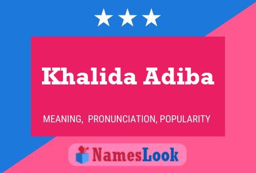 Khalida Adiba Naam Poster